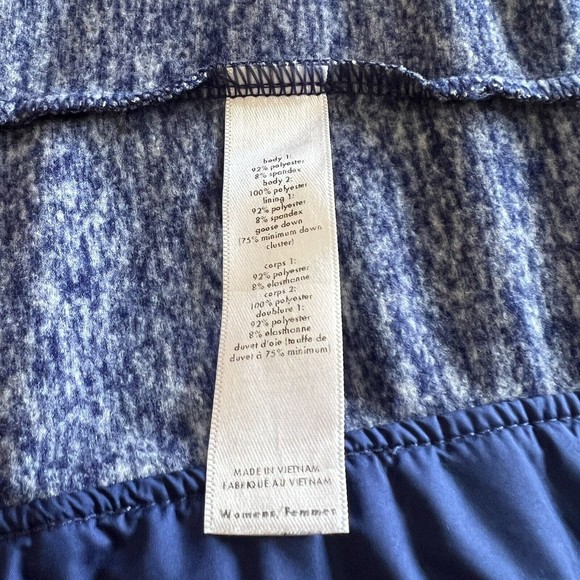 Lucy Tech"Winter Warrior" Goose Down Puffer Zip Vest, Blue, Size S - Picture 8 of 9